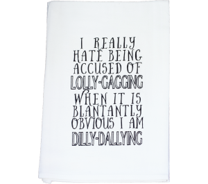 Dilly Dally Flour Sack Kitchen Tea Towel