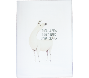 Llama Drama Flour Sack Kitchen Tea Towel